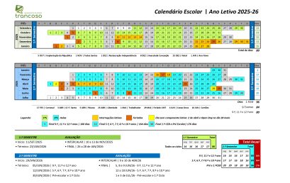 Calendário Escolar 2025-26